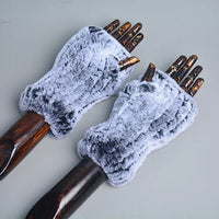 Thumbnail for Women’s Real Rex Rabbit Fur Winter Set – Hat, Scarf & Mittens (3 - Piece) - InspiredGrabs.com