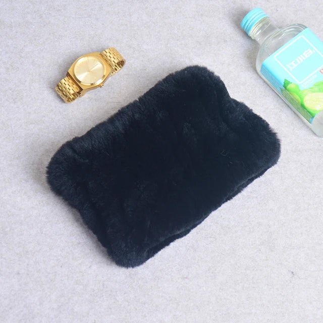 Women’s Real Rex Rabbit Fur Winter Set – Hat, Scarf & Mittens (3 - Piece) - InspiredGrabs.com