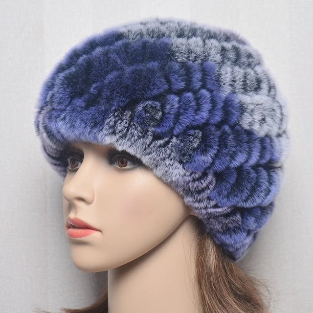 Women’s Real Rex Rabbit Fur Winter Set – Hat, Scarf & Mittens (3 - Piece) - InspiredGrabs.com