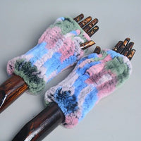 Thumbnail for Women’s Real Rex Rabbit Fur Winter Set – Hat, Scarf & Mittens (3 - Piece) - InspiredGrabs.com