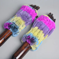 Thumbnail for Women’s Real Rex Rabbit Fur Winter Set – Hat, Scarf & Mittens (3 - Piece) - InspiredGrabs.com