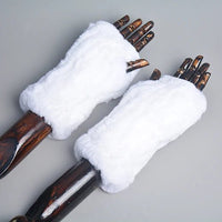 Thumbnail for Women’s Real Rex Rabbit Fur Winter Set – Hat, Scarf & Mittens (3 - Piece) - InspiredGrabs.com