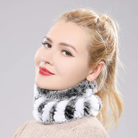 Thumbnail for Women’s Real Rex Rabbit Fur Winter Set – Hat, Scarf & Mittens (3 - Piece) - InspiredGrabs.com