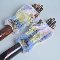 Thumbnail for Women’s Real Rex Rabbit Fur Winter Set – Hat, Scarf & Mittens (3 - Piece) - InspiredGrabs.com
