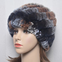 Thumbnail for Women’s Real Rex Rabbit Fur Winter Set – Hat, Scarf & Mittens (3 - Piece) - InspiredGrabs.com