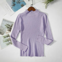 Thumbnail for Women’s Turtleneck Knit Sweater – Soft Cashmere - Feel Pullover for Autumn & Winter - InspiredGrabs.com