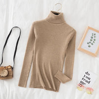 Thumbnail for Women’s Turtleneck Knit Sweater – Soft Cashmere - Feel Pullover for Autumn & Winter - InspiredGrabs.com