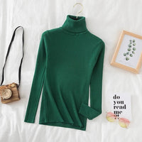 Thumbnail for Women’s Turtleneck Knit Sweater – Soft Cashmere - Feel Pullover for Autumn & Winter - InspiredGrabs.com