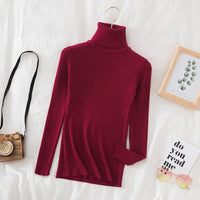 Thumbnail for Women’s Turtleneck Knit Sweater – Soft Cashmere - Feel Pullover for Autumn & Winter - InspiredGrabs.com