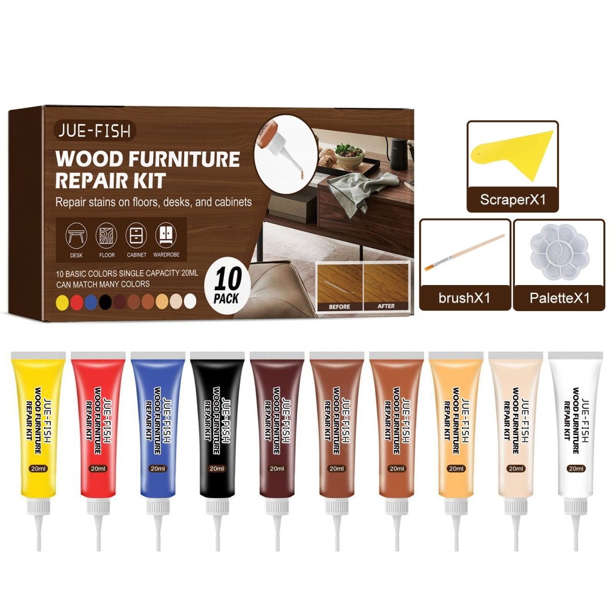 Wood Furniture Repair Kit - Restore & Refresh - InspiredGrabs.com