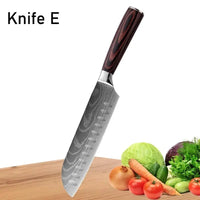 Thumbnail for WXCOO Japanese Kitchen Knife Set – High Carbon Steel Knives with Sheath - InspiredGrabs.com