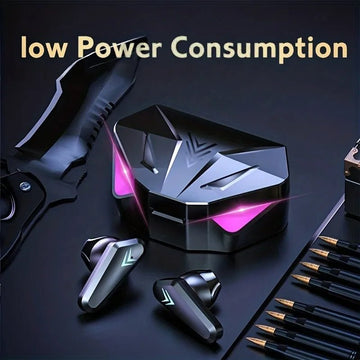 X15 Bluetooth 5.3 Gaming Earbuds with Charging Case - InspiredGrabs.com