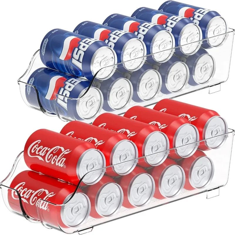 XL Refrigerator Soda Can Organizer Bin - InspiredGrabs.com