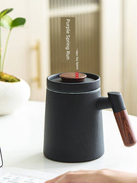 Thumbnail for Ziquan Jian Ceramic Tea Brewing Cup - Large Capacity - InspiredGrabs.com