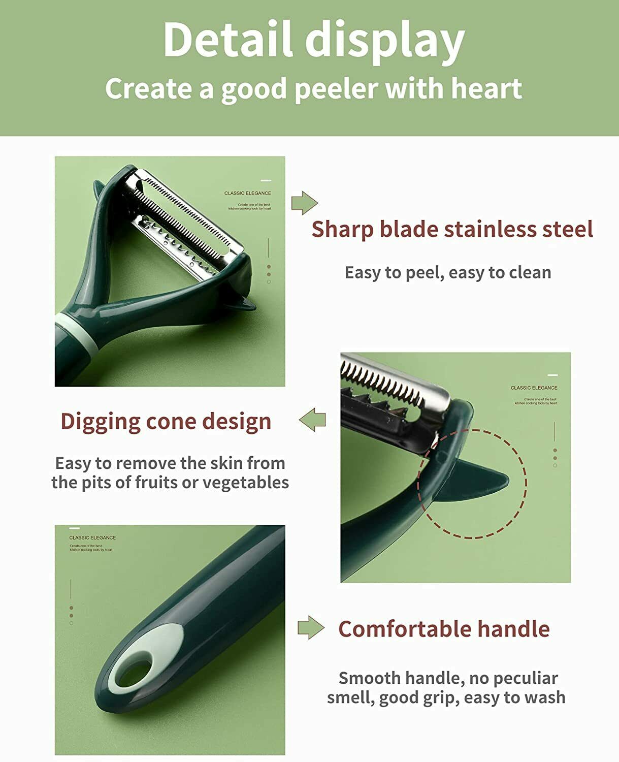 2-In-1 Vegetable Fruit Potato Peeler Upgrade Sharp Parer Slicer Julienne Cutter - InspiredGrabs.com