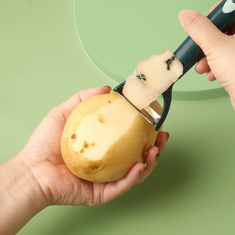 2-In-1 Vegetable Fruit Potato Peeler Upgrade Sharp Parer Slicer Julienne Cutter - InspiredGrabs.com