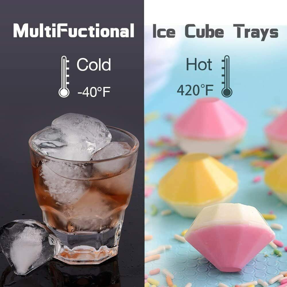 2-inch Round Ice Cube Ball Maker Tray Silicone Sphere Mold Whiskey Cocktails Funnel - InspiredGrabs.com