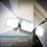 Thumbnail for 2-Pack Solar Lights Outdoor 128 LED 800LM Cordless LED Solar Motion Sensor Lights IP65 Waterproof Security LED Flood Light - InspiredGrabs.com