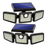 Thumbnail for 2-Pack Solar Lights Outdoor 128 LED 800LM Cordless LED Solar Motion Sensor Lights IP65 Waterproof Security LED Flood Light - InspiredGrabs.com