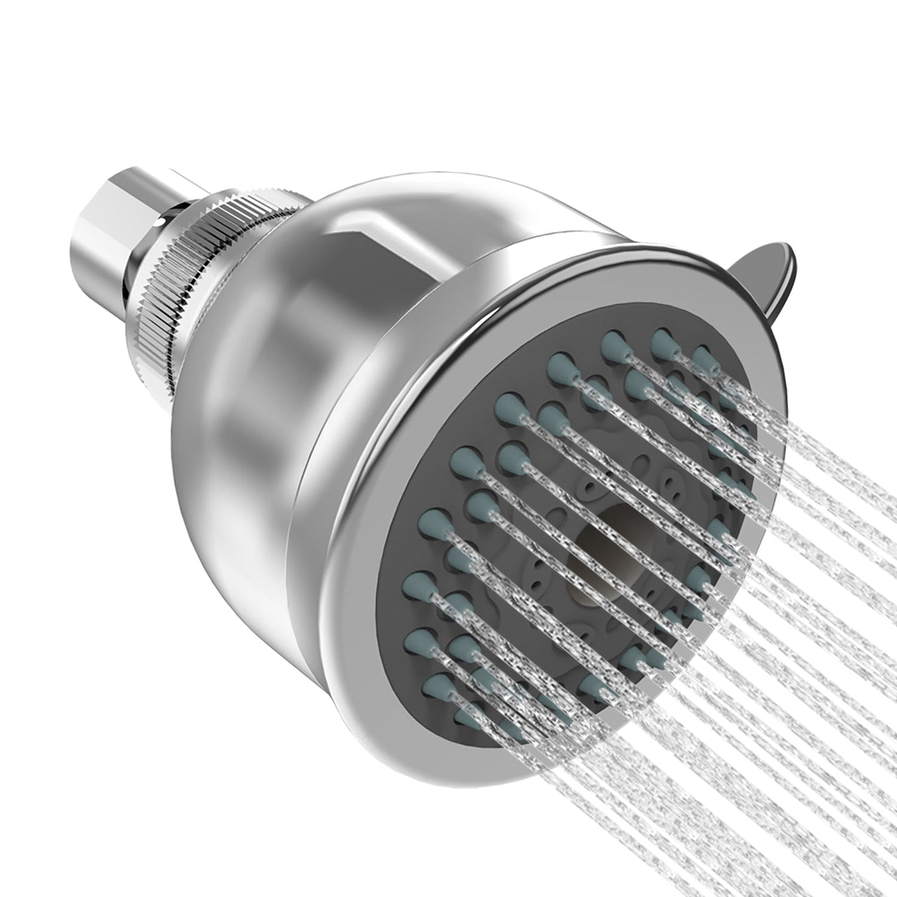 2-Spray Settings 2.92 In. Wall Mount Fixed Adjustable Shower Head In Chrome - InspiredGrabs.com