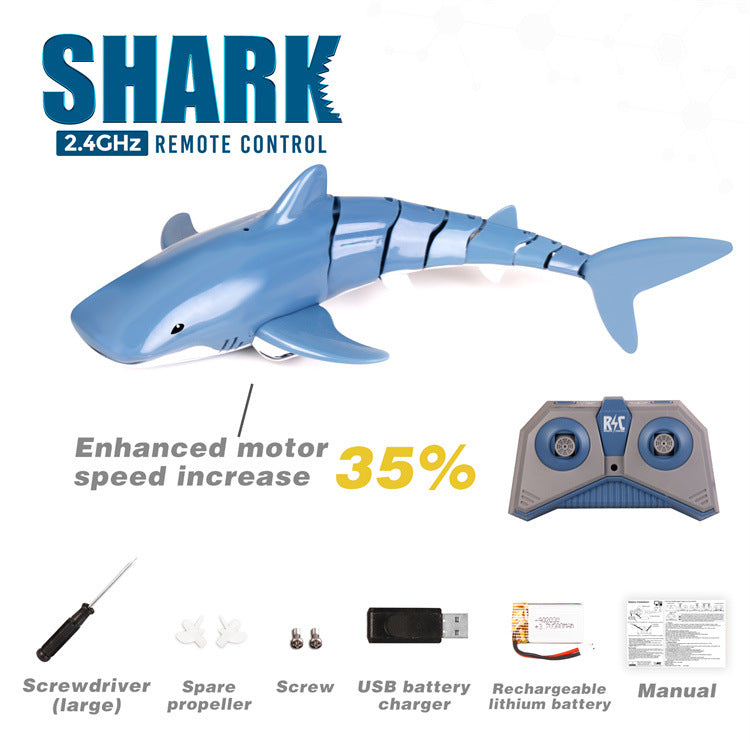 2.4G Remote Control Water Jet Shark Funny Water Spray Simulation Whale Animals Submarine Remote Control Fish - InspiredGrabs.com