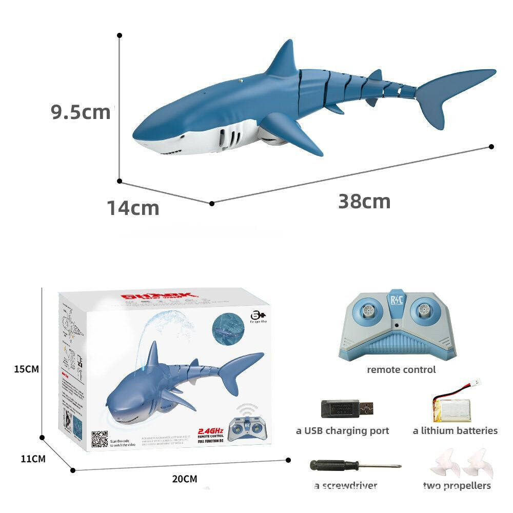 2.4G Remote Control Water Jet Shark Funny Water Spray Simulation Whale Animals Submarine Remote Control Fish - InspiredGrabs.com