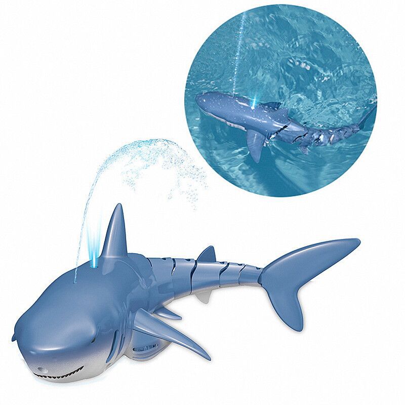2.4G Remote Control Water Jet Shark Funny Water Spray Simulation Whale Animals Submarine Remote Control Fish - InspiredGrabs.com
