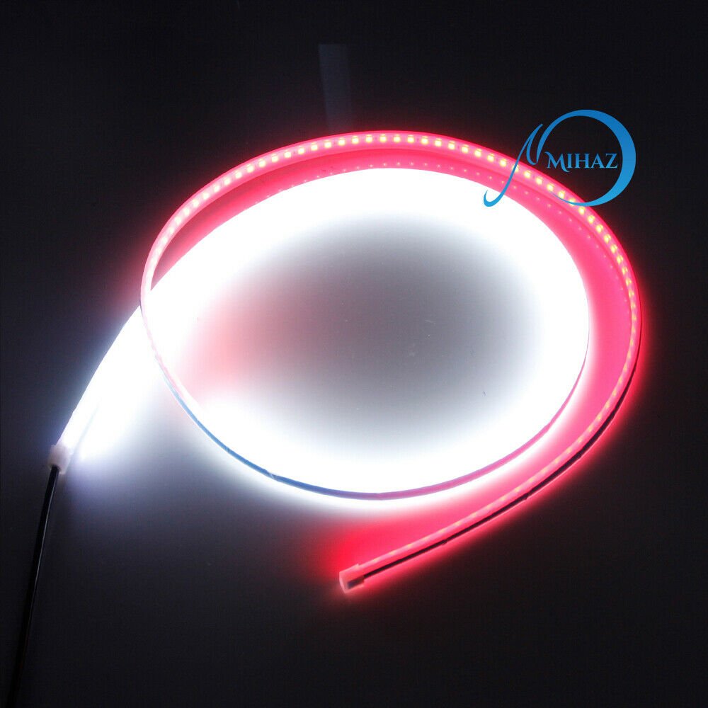 2Pcs Car Door Opening Warning LED Strip Light Flashing Anti-collision Universal - InspiredGrabs.com