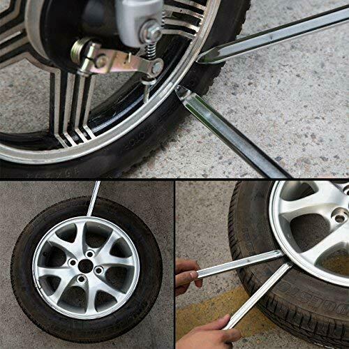 2pcs Motorcycle Spoon Tire Irons Lever Tools Iron Tire Changing Repair Kit for Bike - InspiredGrabs.com