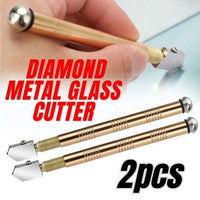 Thumbnail for 2Pcs Professional Glass Cutter Metal Carbide Precision Anti-skid Cutting Tools - InspiredGrabs.com