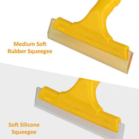 Thumbnail for 2X Window Squeegee Shower Cleaner Car Home Glass Wash Water Wiper Silicone Blade - InspiredGrabs.com