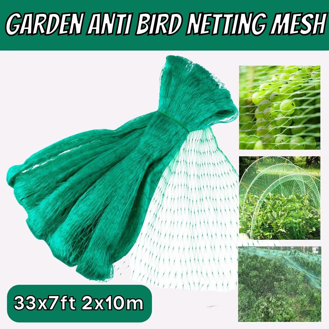 33-FT Anti-bird Netting Pond Net Protection Tree Crops Plants Fruits Garden Mesh - InspiredGrabs.com