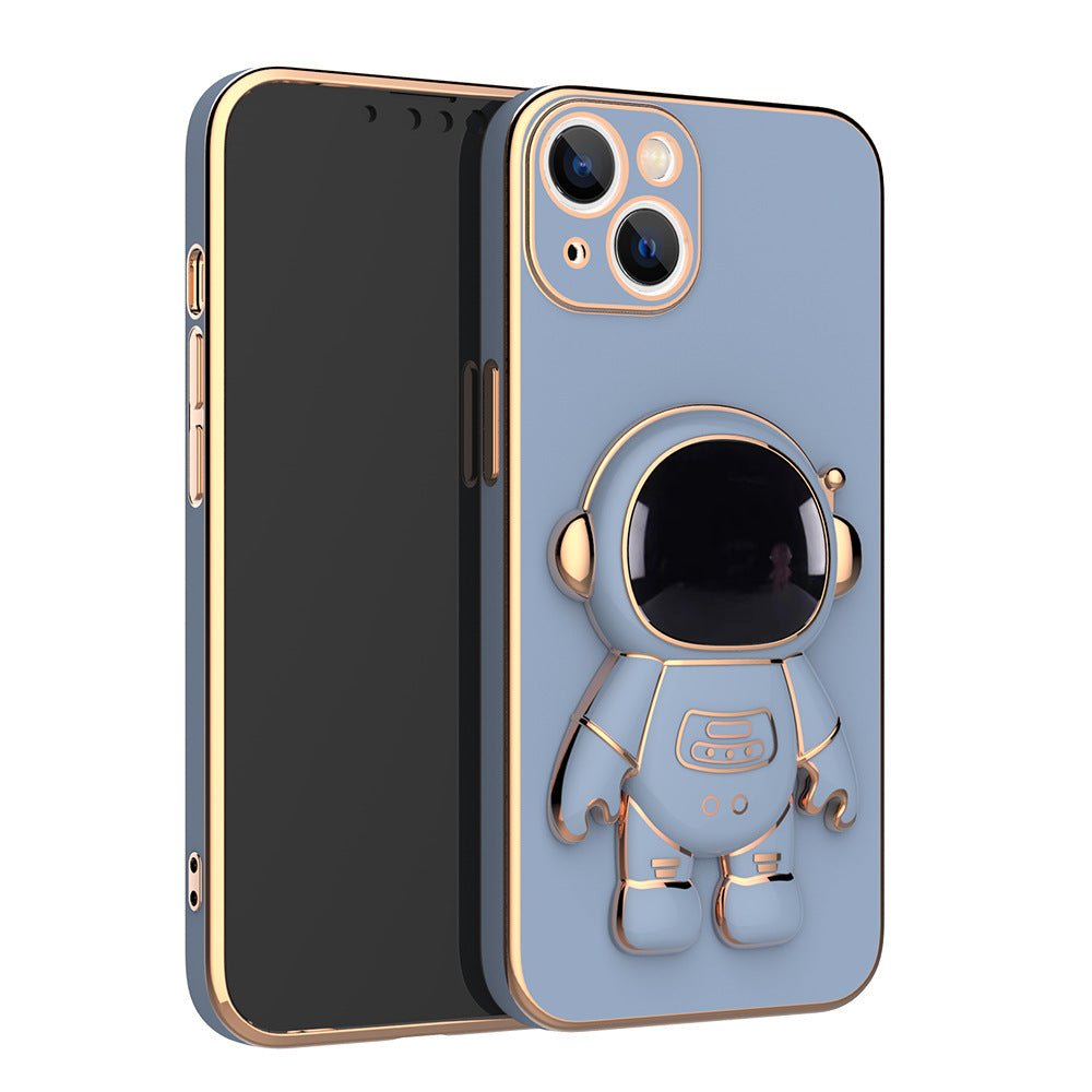 3D Astronaut Phone Case Anti-drop Electroplating Bracket - InspiredGrabs.com