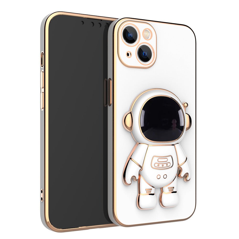 3D Astronaut Phone Case Anti-drop Electroplating Bracket - InspiredGrabs.com