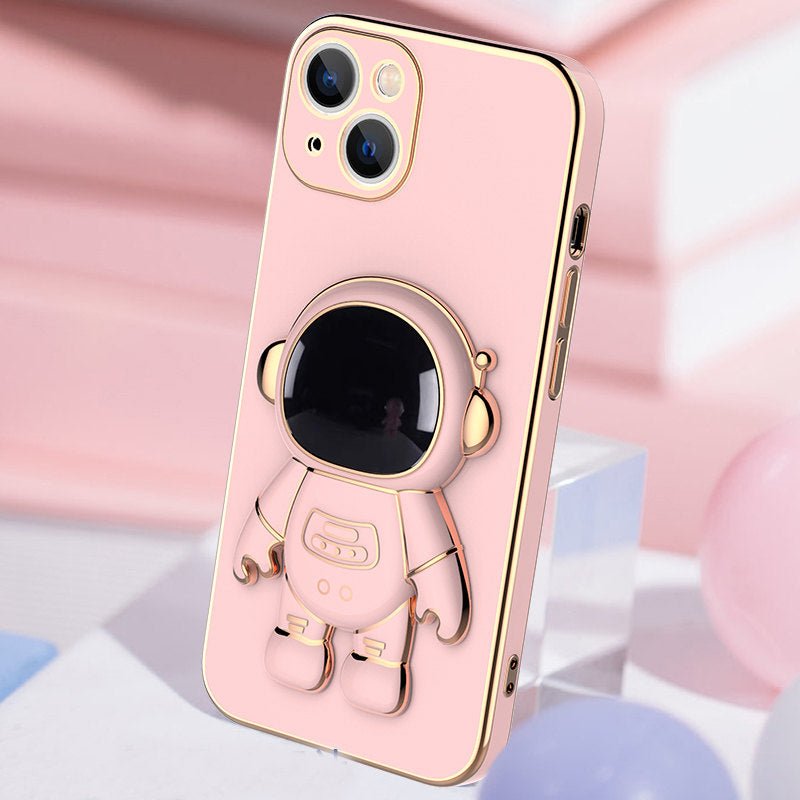 3D Astronaut Phone Case Anti-drop Electroplating Bracket - InspiredGrabs.com