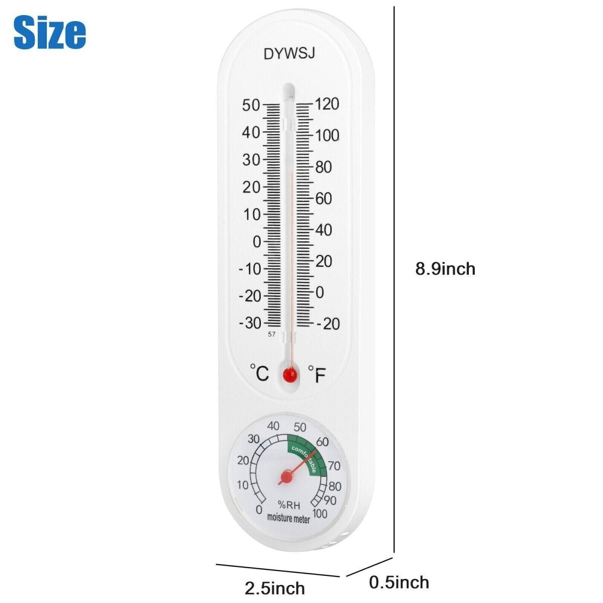 3PCS Wall Mount Thermometer - Perfect for Indoor, Outdoor, Garden, Greenhouse, and Home Use - InspiredGrabs.com