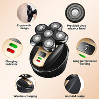 Thumbnail for 5-In-1 Multifunctional Electric Shaver 5-Blade Razor for Men Shaved Head Rechargeable Shaving Machine Beard Nose Hair Trimmer - InspiredGrabs.com