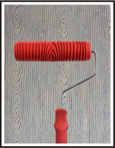 Achieve a flawless wood grain pattern with our Paint Printing Wood Grain Roller Brush. - InspiredGrabs.com