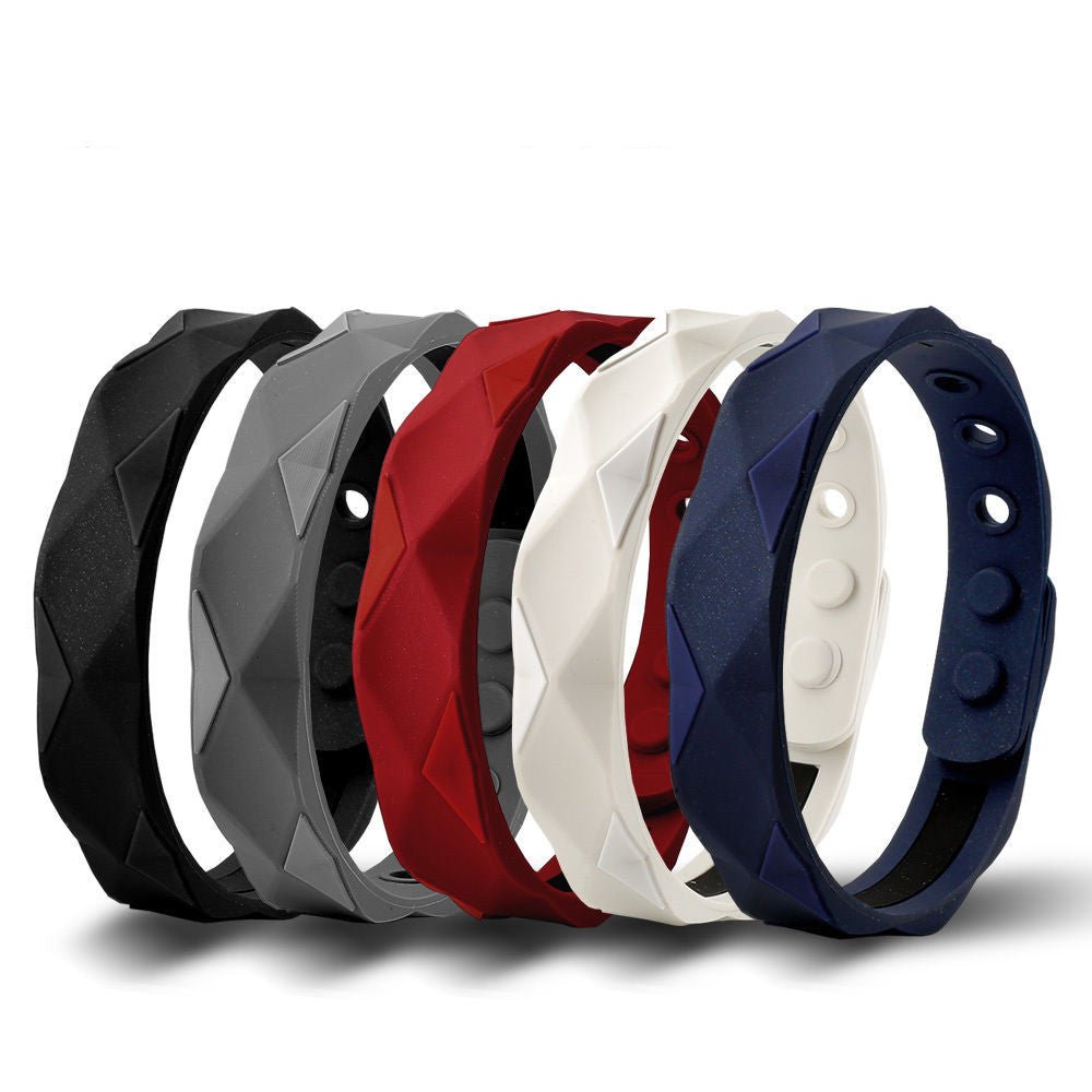 Achieve balance and stay stylish with our waterproof silicone bracelet for energy. - InspiredGrabs.com