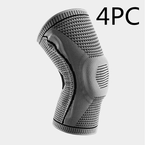 Compression Sports Silicone Spring Breathable Knee Pads - InspiredGrabs.com