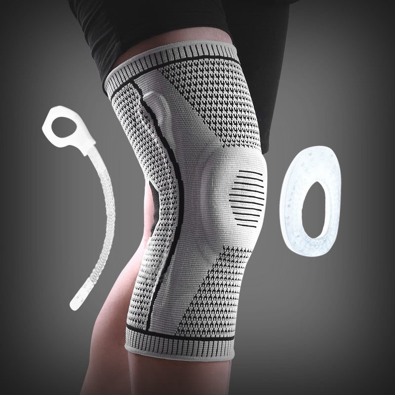 Compression Sports Silicone Spring Breathable Knee Pads - InspiredGrabs.com