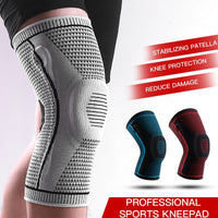 Thumbnail for Compression Sports Silicone Spring Breathable Knee Pads - InspiredGrabs.com