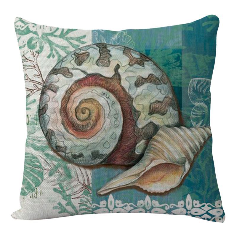 Cushion Covers Sea Turtle Printed Throw Pillow Cases for Home Decor Sofa Chair Seat - InspiredGrabs.com