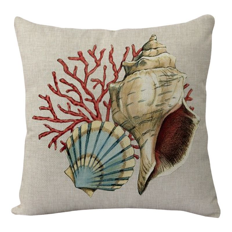 Cushion Covers Sea Turtle Printed Throw Pillow Cases for Home Decor Sofa Chair Seat - InspiredGrabs.com