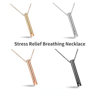 Thumbnail for Adjustable Breathing Relief Necklace - Stainless Steel Decompression Accessory for Stress Reduction - InspiredGrabs.com