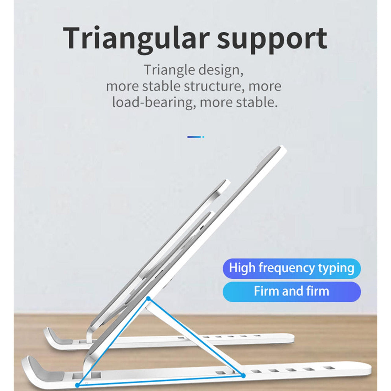 Adjustable Non-slip Laptop Stand Support Holder Base Riser 6 Gears Height Notebook Cooling Stand Portable for 11-17 inch Tablet - InspiredGrabs.com