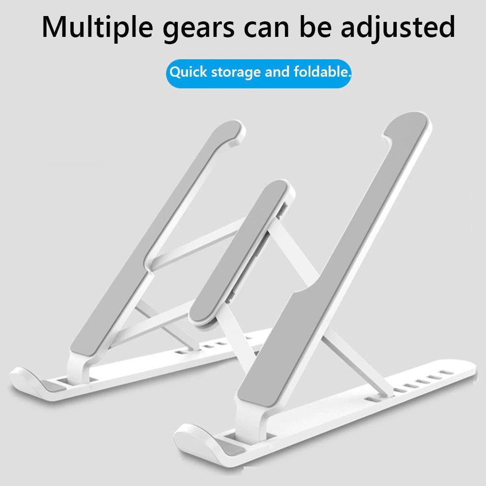 Adjustable Non-slip Laptop Stand Support Holder Base Riser 6 Gears Height Notebook Cooling Stand Portable for 11-17 inch Tablet - InspiredGrabs.com