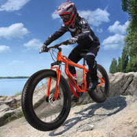 Thumbnail for Fat Tire Bike For Mountain/Snow/Road, 26-Inch Wheels, 21-Speed, Aluminum Frame - InspiredGrabs.com