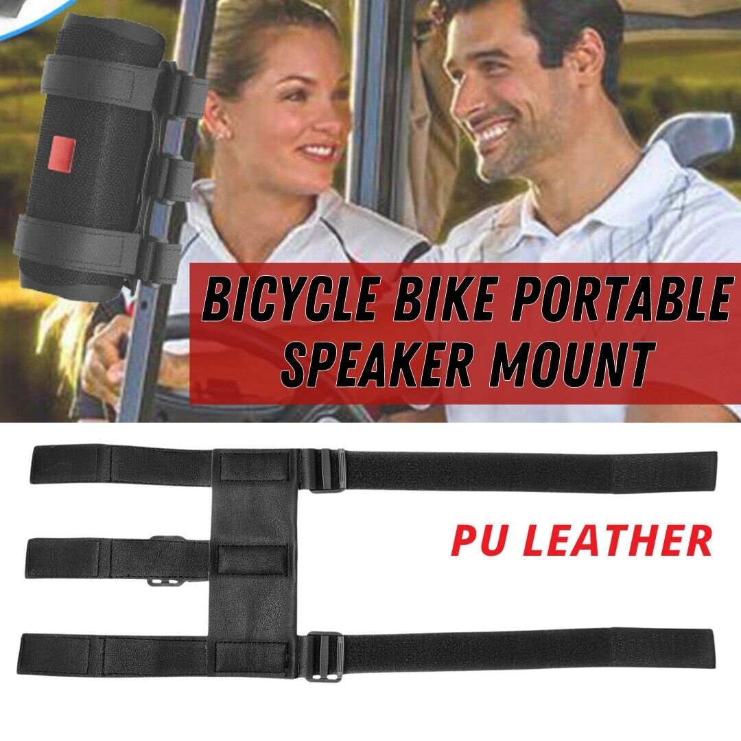 Bicycle Portable Bluetooth Speaker Mount for Golf Cart Bike Strap Accessories - InspiredGrabs.com