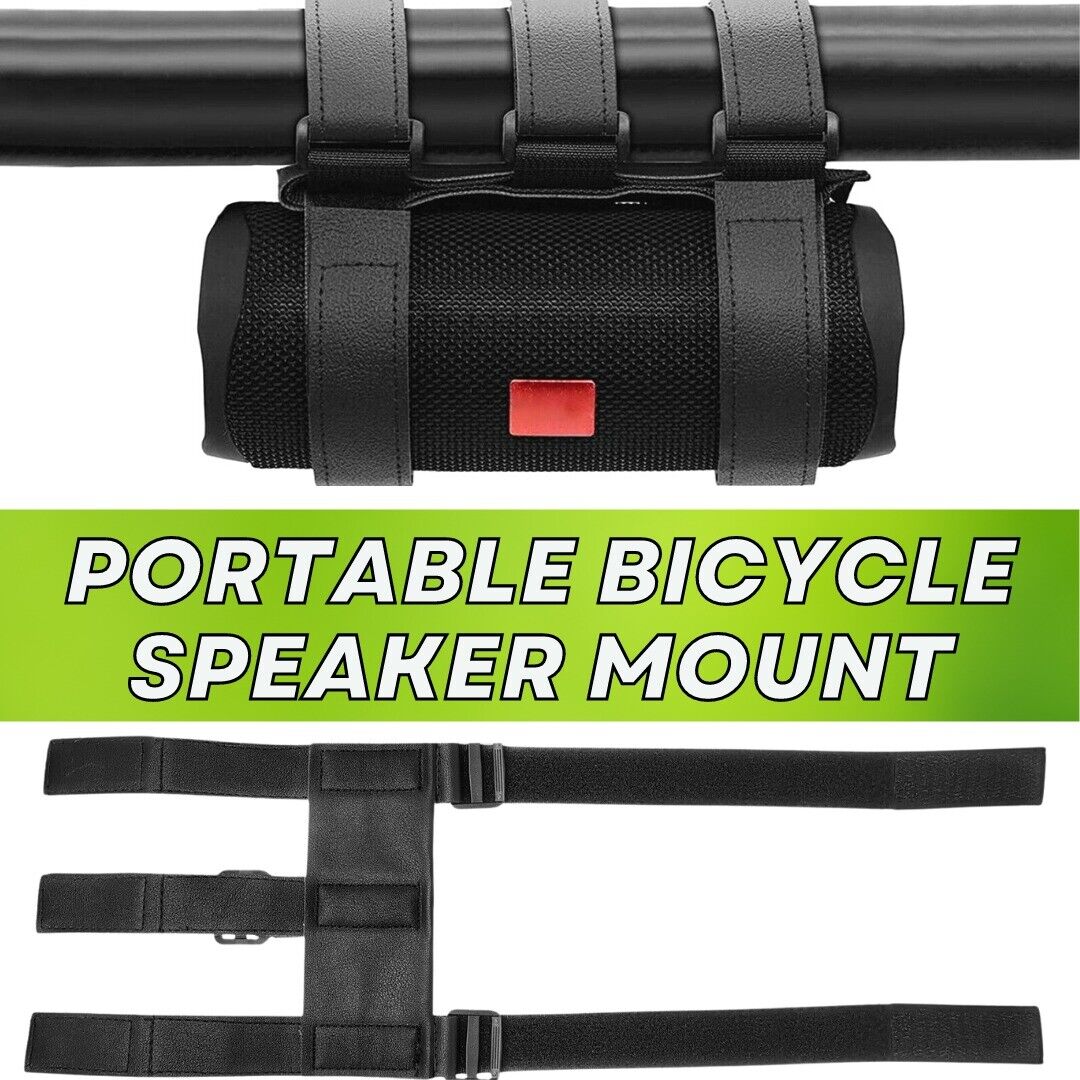 Bicycle Portable Bluetooth Speaker Mount for Golf Cart Bike Strap Accessories - InspiredGrabs.com